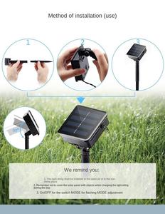 في الهواء الطلق للماء أدى أضواء عيد الميلاد سلسلة الأسلاك النحاسية مع USB & أنبوب قوس قزح بالطاقة الشمسية تعمل بالبطارية - Product Image 4