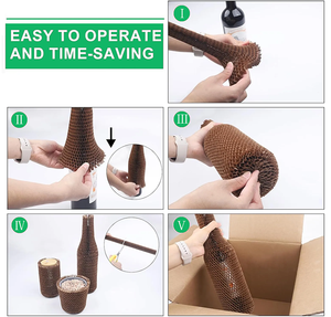 Produsen Ramah Lingkungan Gulungan Kertas Kraft Sarang Lebah Botol Sarang Lebah Pelindung Aman Selongsong Kertas - Product Image 6