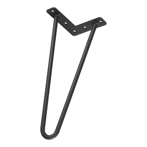 18 pouces jambes en épingle à <span class=keywords><strong>cheveux</strong></span> En Métal En Acier Pas Cher Meubles de salle à Manger de Café 2 Tige Table en Épingle à <span class=keywords><strong>cheveux</strong></span> - Product Image 4