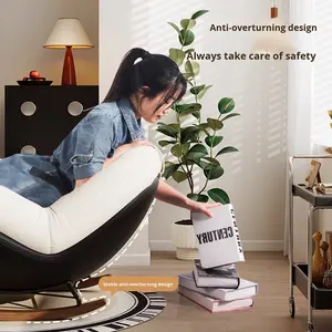 Sillón Reclinable Tipo Balancín para Adultos, Moderno y Sencillo, <span class=keywords><strong>de</strong></span> Tela, para Sala <span class=keywords><strong>de</strong></span> Estar, Hogar, Ocio, Sofá, Balcón, Silla Relax - Product Image 5