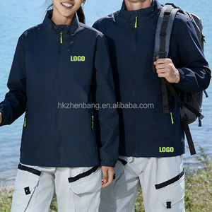 Veste pour homme avec logo personnalisé - Manteau sportif fin imperméable et respirant à une seule couche, tenue de montagne pour unisexe - Product Image 1