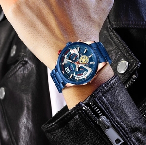 กําหนดโลโก้ของคุณเอง <span class=keywords><strong>1985</strong></span> <span class=keywords><strong>Nibosi</strong></span> 2591 นาฬิกาควอทซ์แฟชั่นส่องสว่างโครโนกราฟผู้ชายMontre Relojนาฬิกานาฬิกาสําหรับชาย - Product Image 4