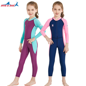 Traje de BANO Para ninos cremallera rash GUARD Una piezza nropa de Playa buceo Surf traje de BANO - Product Image 3