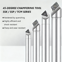 Porte-outil de chanfreinage à angle hélicoïdal réglable de haute précision CNC 40CrMo 45, multi-angle, multi-spécifications