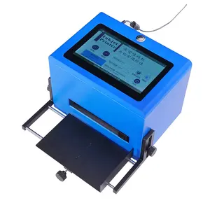 Impresora de inyección de tinta con código de fecha, máquina de impresión automática de codificación de números por lotes, alta definición