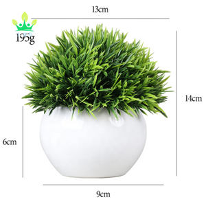 Mini piante artificiali di plastica erba in vaso piccolo <span class=keywords><strong>verde</strong></span> artificiale per le decorazioni della <span class=keywords><strong>casa</strong></span> del bagno - Product Image 5