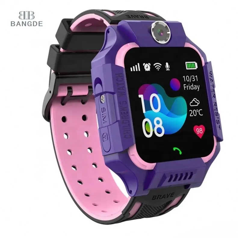 Bangde Reloj Giá Rẻ Trẻ Em Tracker Thông Minh Điện Thoại Di Động Smartwatch Q12 GPS Trẻ Em Đồng Hồ Cho Trẻ Em Trẻ Em Với Mà Không Cần GPS