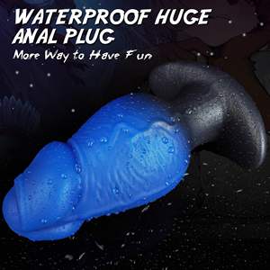 Massaggiatore Prostatico <span class=keywords><strong>in</strong></span> Silicone Morbido con Base a T Oversize, Plug Anale Indossabile per Uomini e Donne - Product Image 6