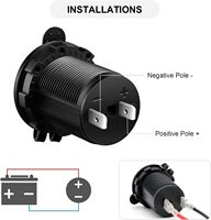 Prise allume-cigare pour voiture, bateau, moto, VTT, camping-car, prise de courant 12V, prise étanche