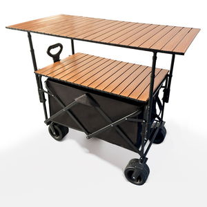 Wagon <span class=keywords><strong>utilitaire</strong></span> pliable personnalisé réglable pour plage <span class=keywords><strong>en</strong></span> plein air chariot pliable à roues larges grand Wagon pliant - Product Image 1