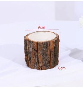 <span class=keywords><strong>Maceta</strong></span> Impermeable de Diseño Personalizado con Aspecto de Corteza de Árbol para Plantas Verdes y Flores Navideñas - Product Image 6