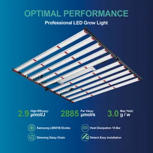 TEMPOS Série M Samsung 600W 800W 1000w Estufa Hidropônica Planta Crescer Lâmpada UV IR Espectro Completo LED Crescer Luzes