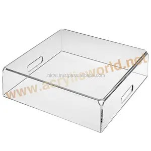 Bandeja acrílica de fábrica/cubierta antipolvo acrílica/bandeja de servicio acrílica - Product Image 1