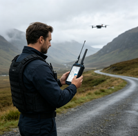 Détecteur de drone portable H2LP, portée de 1 à 3 km, système de positionnement UAV, suivi multi-cibles 100 MHz-6000 MHz