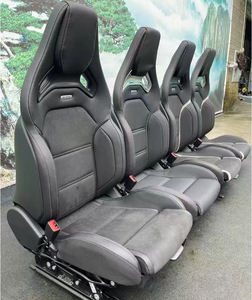 Sièges sport YLB pour Mercedes AMG A35/A45/C43/C63/E63 |   pour cuir Nappa |   Fibre de carbone |   Surpiqûres jaunes |   Imperméable - Product Image 2