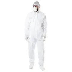 Tute monouso - 1188BPPE M Steelgen - Colore: Bianco - Tuta monouso in polipropilene, chiusura con cerniera ed elastico - Product Image 2
