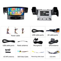 Écran Foforfor de 12,5 pouces pour LEXUS LX570 2008-2015, système Android, 4G WiFi, DSP OEM, GPS, Apple CarPlay sans fil, lecteur DVD de voiture