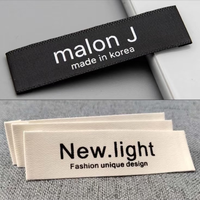 Étiquettes de soin pour vêtements personnalisées à prix d'usine, tissées et imprimées en rouleau, écologiques, avec logo personnalisé