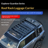 MASSAIT Plateforme d'extension de porte-bagages de toit pour Dongfeng Mengshi M817, avec échelle pliante compacte pour sacs de transport, accessoire de modification tout-terrain