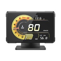 Prix d'usine Nouveau Compteur de Voiture A91 HUD Affichage Tête Haute (HUD) avec Indicateurs de Tension, Vitesse, RPM, Température d'Huile et Turbo pour Électronique Automobile