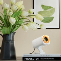 V16 HY300 4K 1080P HD Smart PTZ Projecteur portable pliable pour la maison avec batterie intégrée Projection 150 pouces Android OS