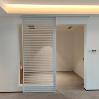Porte coulissante en alliage d'aluminium sur mesure, isolation acoustique, verre trempé, étanche, minimaliste, pour usage intérieur, balcon, cuisine