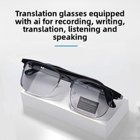 Lunettes IA HY-G9 à écran tactile, monture ABSPC, traduction simultanée 144 langues, voix sans fil en temps réel pour la musique