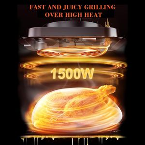 Friteuses à air intelligentes 8L en gros d'usine avec grande fenêtre visible, fonction de commutation automatique/manuelle du réservoir d'eau, friteuse à air numérique - Product Image 6