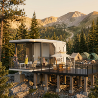Cápsula Espacial Móvil Moderna para Hoteles Especializados, Casa Burbuja Creativa para Campamentos, con Vista al Cielo Estrellado, Módulo de Vivienda de Policarbonato para Baños