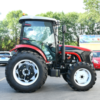 Tracteur agricole à quatre roues motrices de 80 CV, machine agricole multifonctionnelle à moteur diesel