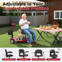 Scooter électrique pliable Seedream S-02 pour seniors, capacité de charge 190 kg, autonomie 20 km, vitesse 6 km/h, batterie 288 Wh.