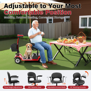 Scooter pliable numérique Seedream S-02 pour personnes âgées, capacité de charge 190 kg, autonomie 20 km, vitesse 6 km/h, batterie 288 Wh, S-02 E-Motorroller - Product Image 6