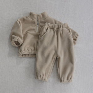 BAGE logotipo personalizado niños nuevo suéter conjunto <span class=keywords><strong>de</strong></span> <span class=keywords><strong>dos</strong></span> piezas niñas invierno recién <span class=keywords><strong>nacido</strong></span> conjuntos <span class=keywords><strong>de</strong></span> ropa <span class=keywords><strong>de</strong></span> bebé ZHEJIANG polar 0-3 <span class=keywords><strong>meses</strong></span> para niños completo - Product Image 3