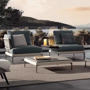 Juegos de sofás seccionales de mimbre de aluminio para exteriores modernos, gran oferta, nuevo estilo, Patio, muebles informales para comedor, Hotel, jardín, Villa - Product Image 2