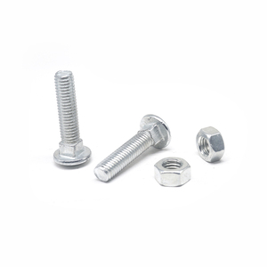 Boulons et écrous en acier inoxydable à tête ronde plate, boulons de <span class=keywords><strong>chariot</strong></span> carrés galvanisés, boulons de <span class=keywords><strong>chariot</strong></span> carrés - Product Image 1