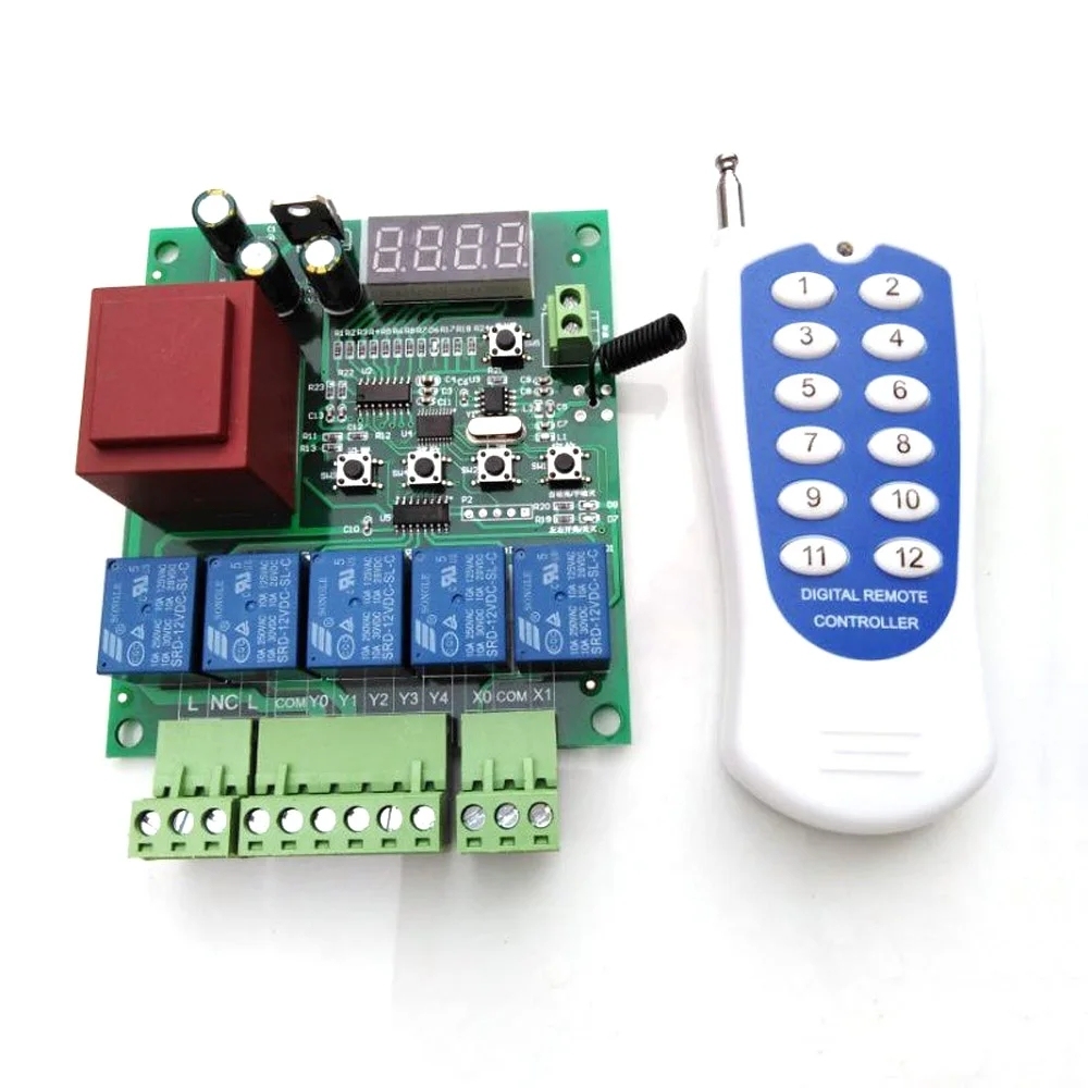 <strong>Wireless</strong> <strong>Remote</strong> <strong>Control</strong> <strong>Switch</strong> Button <strong>Remote</strong> Relay Contact Push Button RF <strong>Wireless</strong> Circuit Board Intelligent <strong>Digital</strong> Controller