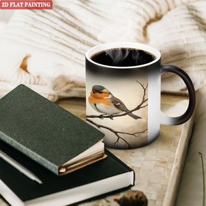 Taza de Cerámica Mate Esmerilada de 11 oz, Taza Mágica Activada por Calor, Taza de Café y Té para Cocina - Product Image 3