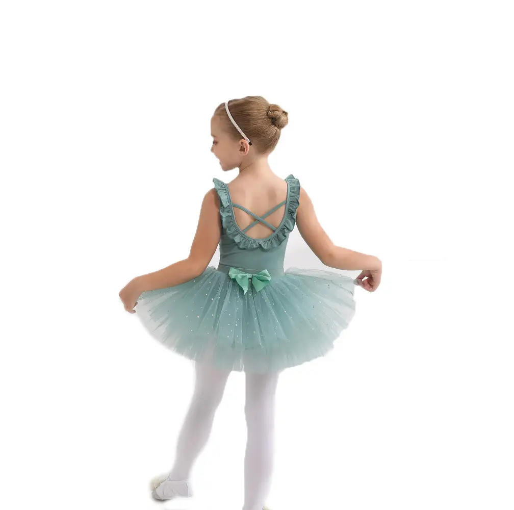 Girls Dance Leotard Combo Toddler Removable Dance Skirt