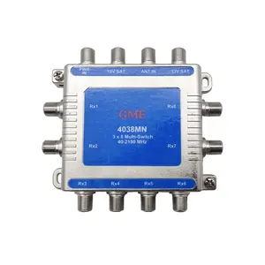 Factory Hot Sales Multi-Receiver H/V Selection Switch 40-2150MHz 3X8 Mini Digital Satellite Cascade SAT. Multiswitch