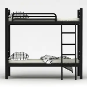 Nouveau design de mobilier de maison en métal pour la chambre à coucher Lit superposé double super simple bon marché Lit superposé triple Dortoir Lit superposé d'école