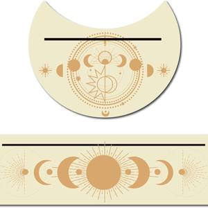 ที่ตั้งไพ่ทาโรต์ทรงสี่เหลี่ยมทำจากไม้รูปพระจันทร์แท่นวางจัดแสดงแท่นบูชาทำมือสำหรับอุปกรณ์เวทมนตร์และสำรับไพ่ทาโรต์ - Product Image 6