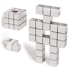 Bloc Aimant Néodyme Terre Rare N52 Cube Magnétique Fort 5*5*5 8*8*8 10*10*10