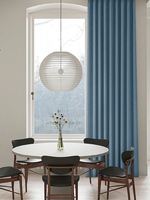 Cortinas Opacas con Pliegues Plegados al Estilo Europeo, de Poliéster, con Protección Solar Térmica y Antipolvo para Ventanas de Piso a Techo, para el Hogar