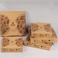 Großhandel 9 10 11 12 14 18 Zoll Pizza Box Schwarzer Karton Custom Design Pizza Box Plain Hersteller Pizza Boxen Mit Logo