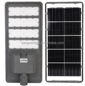 Usine tout en un lampadaire solaire AL extérieur IP67 étanche 300W 400W 500W interrupteur de détection de corps de corps de réverbère à LED solaire - Product Image 5