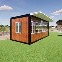 Maison Modulaire Préfabriquée Moderne en Conteneur, Structure Isolée en Kit, Préfabriquée, Anti-Sismique, pour Snack-bar, Mini-Marché