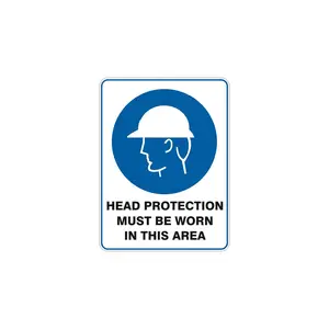 औद्योगिक सुरक्षा अनिवार्य संकेत कार्यस्थल पीपी पहनें चेतावनी संकेत