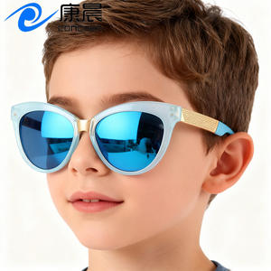 Gafas de Sol Infantiles de Estilo Europeo, Protección UV400, Montura de PC, Lentes de Acetato, Unisex, Protección Solar, Moda, Viajes - Product Image 2