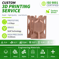 Service d'impression 3D SLM OEM/ODM Prototypage rapide Métaux précieux finis, y compris cuivre, acier inoxydable, bronze ISO 9001