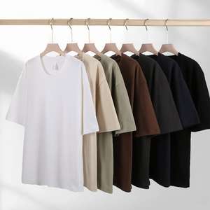 T-Shirt Casual a manica corta 280 Gsm 100% oversize cotone personalizzato in esecuzione all'ingrosso <span class=keywords><strong>stampa</strong></span> cina maglietta sportiva <span class=keywords><strong>per</strong></span> uomo donna - Product Image 5